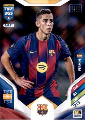 Fifa 365 Adrenalyn XL 2026 Trading Card BAR11 - Fermin - Team Mate