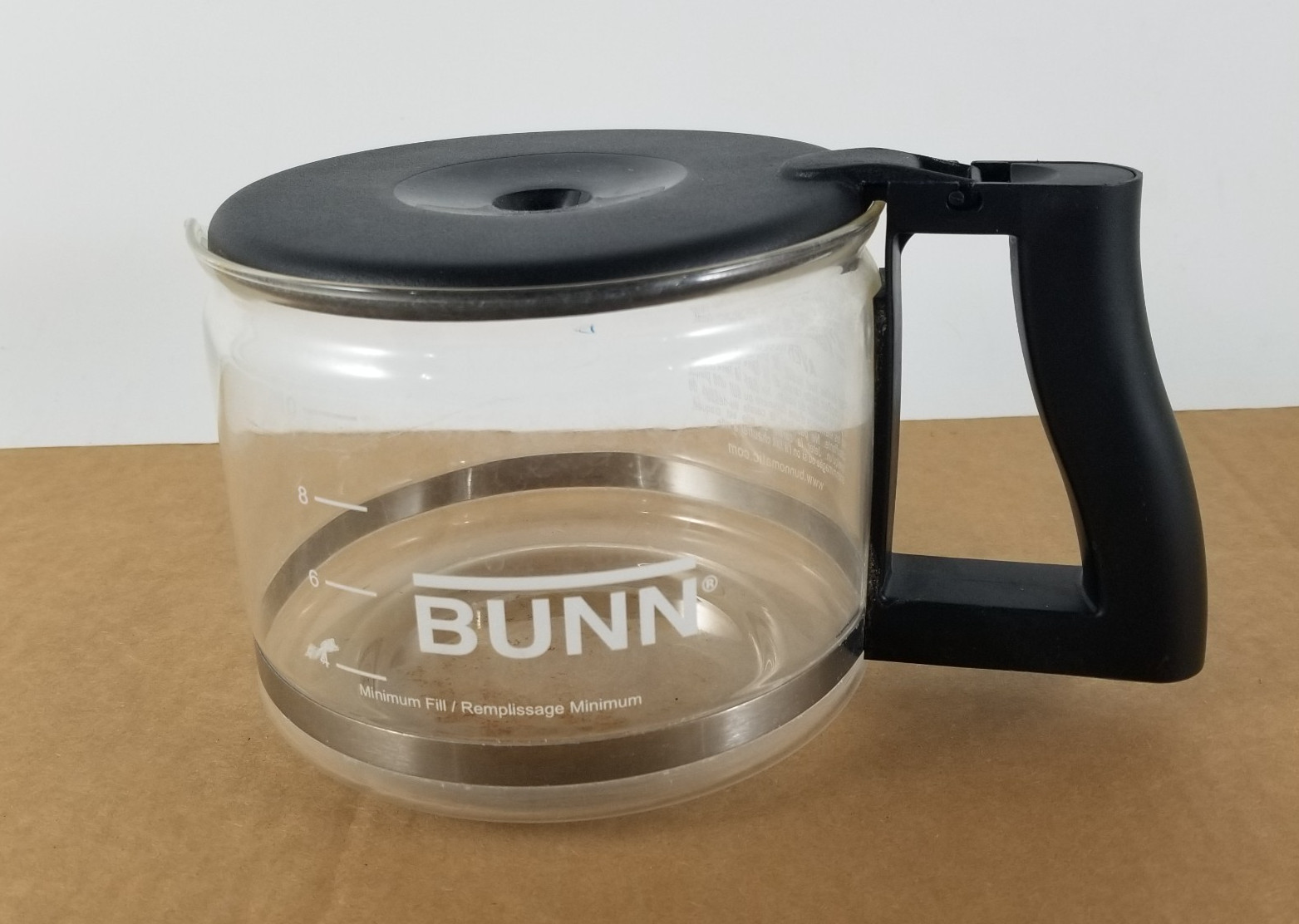 10 Cup Original Replacement Pot Carafe Black Lid