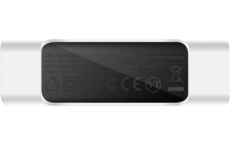 Macally Ladegerät 61W USB-C Netzteil Lade-Kabel für MacBook 12" Pro 13" 15" etc - Bild 4 von 4