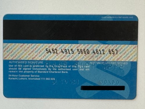 Standard Chartered Credit Card▪️2007 Exp▪️Pakistan▪️Unsigned▪️Collectible Only - Picture 2 of 2