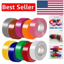 Rainbow Colors Electrical Tape Pack   10 Vibrant Rolls of 3/4-Inch x 60 Feet
