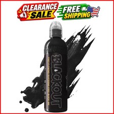 World Famous Blackout Black Tattoo Ink - Ultra-Thin, Long Lasting Black Ink f...