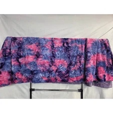 Starlight Minky Blanket 55x57 Tie Dye Starburst Purple Pink Soft Luxury Throw