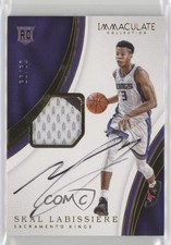 2016-17 Panini Immaculate Rookie 29/99 Skal Labissiere #108 Patch Auto 2ct