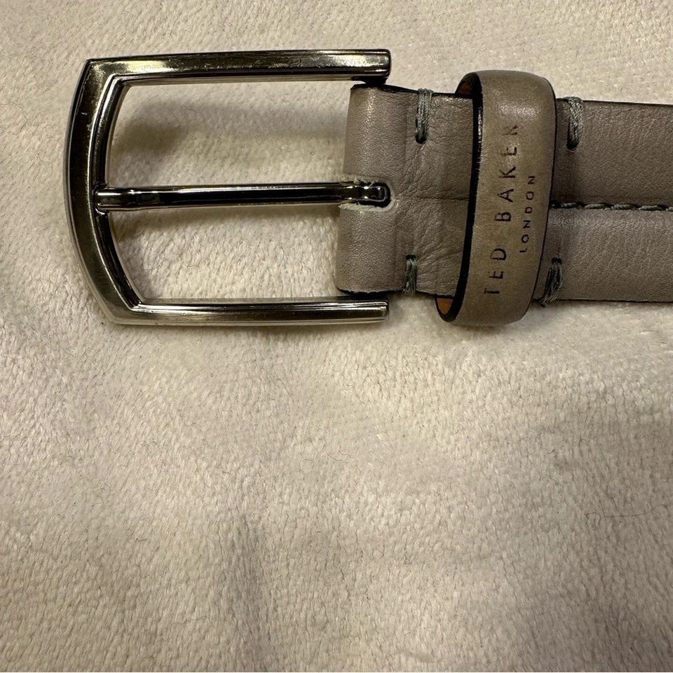 Cinturón Ted Baker London de cuero topo y tostado Foto 4 de 4