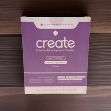 Create Creatine Monohydrate On-The-Go Sticks Mixed Berry 30 Ct. Exp 01/27