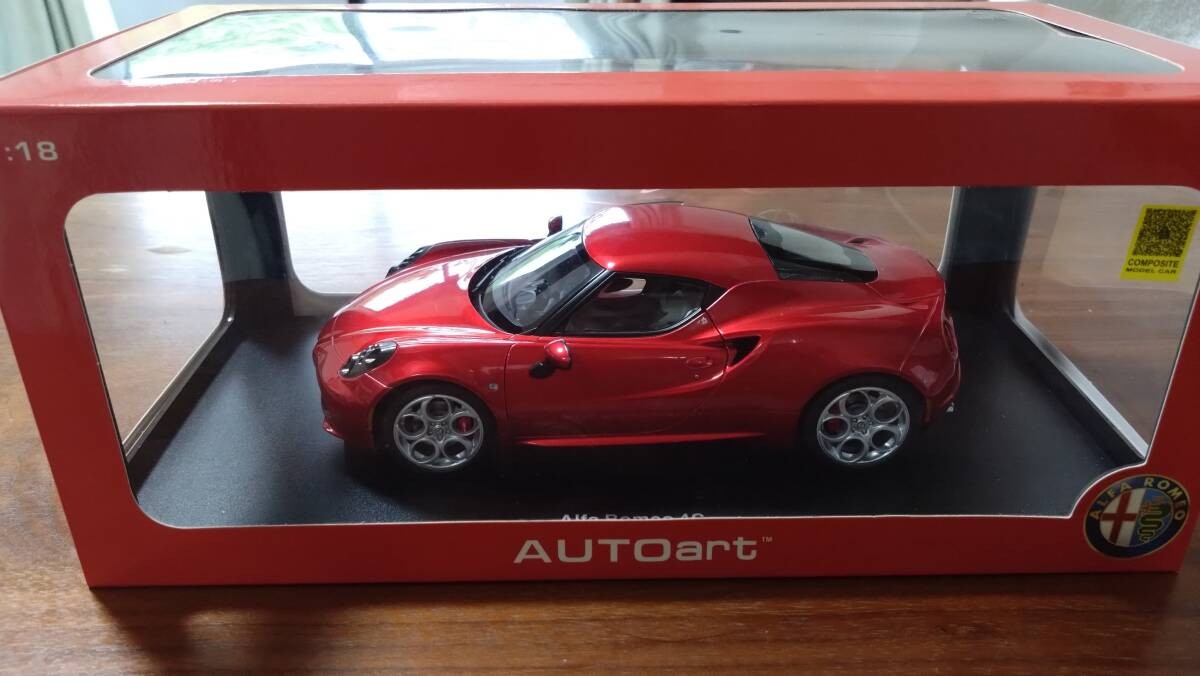 AUTOart Alfa Romeo 4C Rosso Competizione 70186