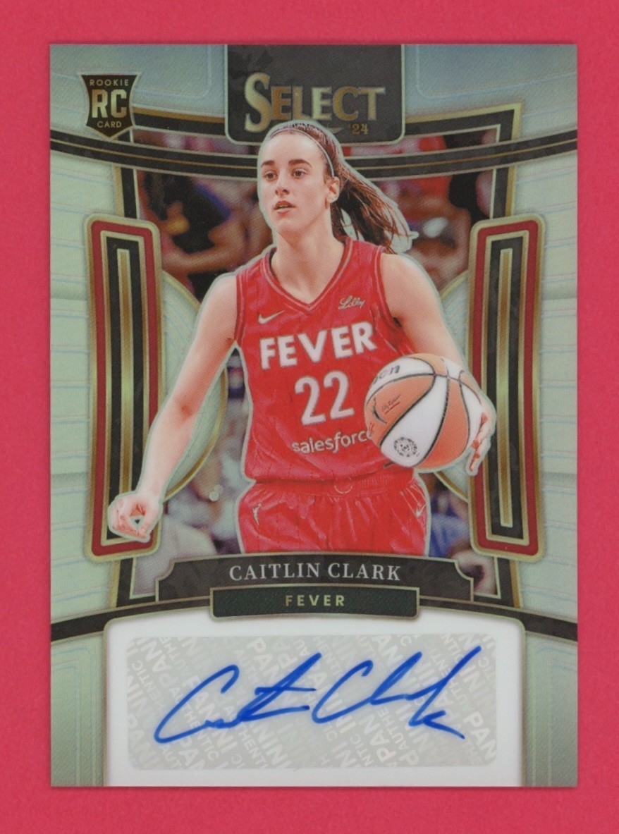 2024 Panini WNBA Select Caitlin Clark RC Auto Silver Prizm Signatures Rookie