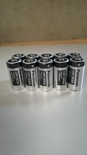 Lot de 10 piles CR123A Panasonic au lithium