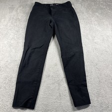 Old Navy Pant Black High Rise Pixie Skinny Ankle Stretch Office Career Womens 10