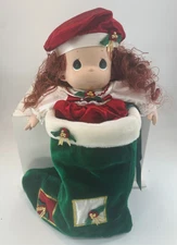 Precious Moments “Holly” Christmas Stocking Doll Ltd Ed 16” Vintage 1999