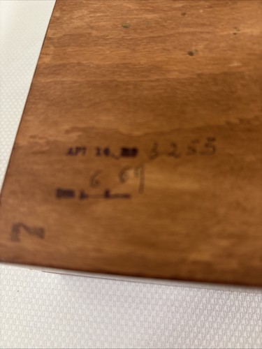 Russisch Russland handbemalte geschnitzte Holzschatulle Pyrographie Dorfszene 8 Zoll - Bild 8 von 9