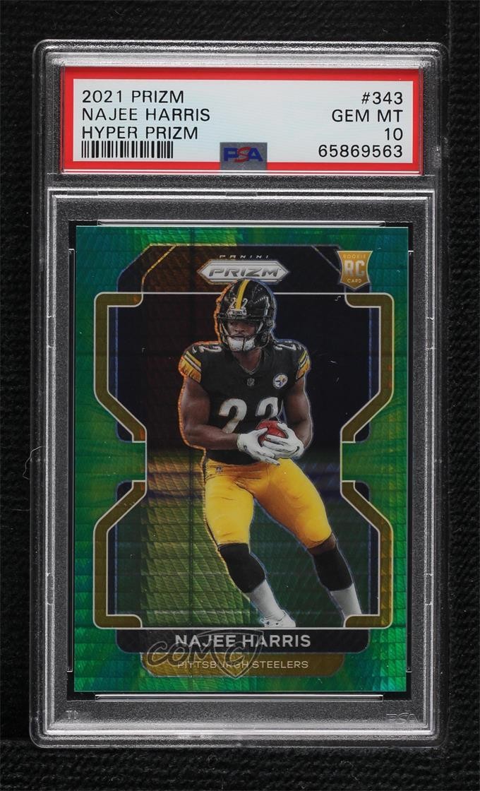 2021 Panini Prizm Hyper 65/175 Najee Harris #343 PSA 10 GEM MT Rookie RC 14do