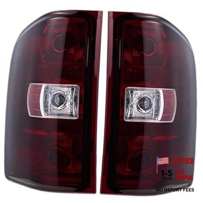 Tail Not Include Bulbs and Wiring Harness Red Smoked Lens-1 Pair(Left+Right)