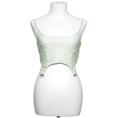 Misbhv, Crop Top, Größe: S, Gelb/Grau, Elasthan/Polyamid/Polyester, Damen #O24