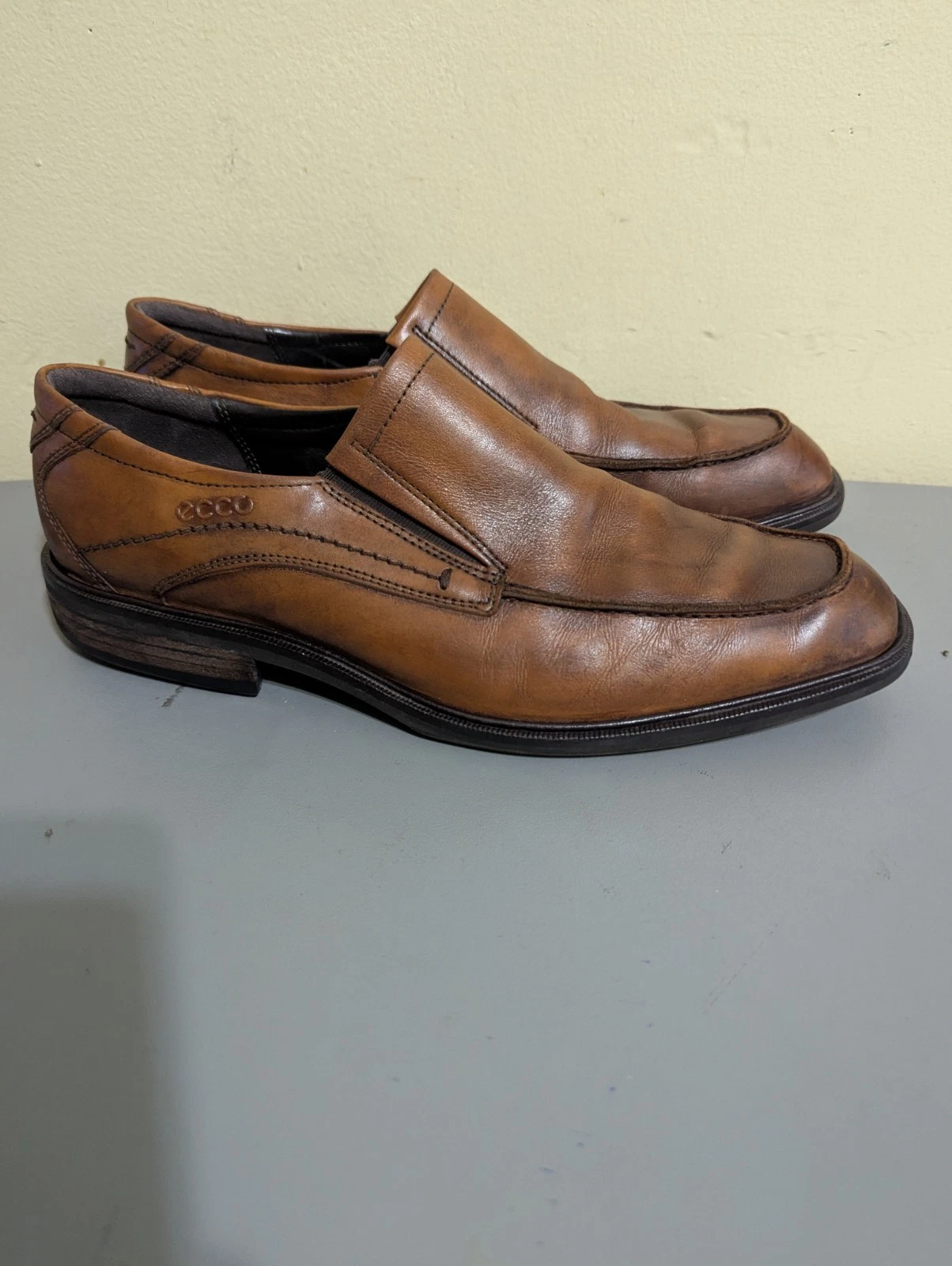 Ecco Mocassini slip on Windsor da uomo scarpe eleganti pelle marrone EU 42 US 8 8 5