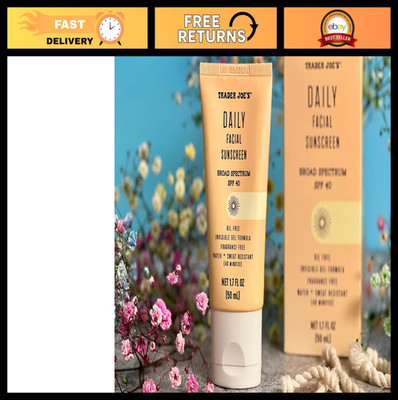 Daily Facial Sunscreen SPF 40 - Oil-Free, Invisible Gel, Fragrance-Free, Water &