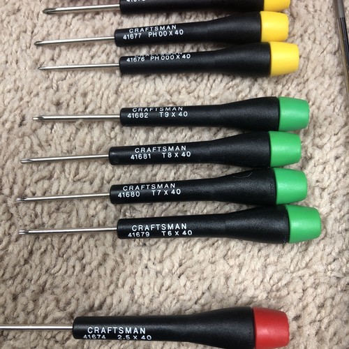 Craftsman Professional Micro Tech Expert Schraubendreher-Set 11-teilig Made in France Vintage - Bild 3 von 10