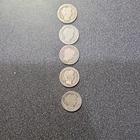 Barber Dimes Lot of 5 Silver 10C Coins  Lots of 5   #257