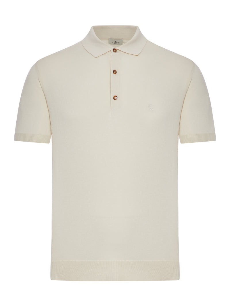 ETRO White Cotton Polo Shirt New & Authentic