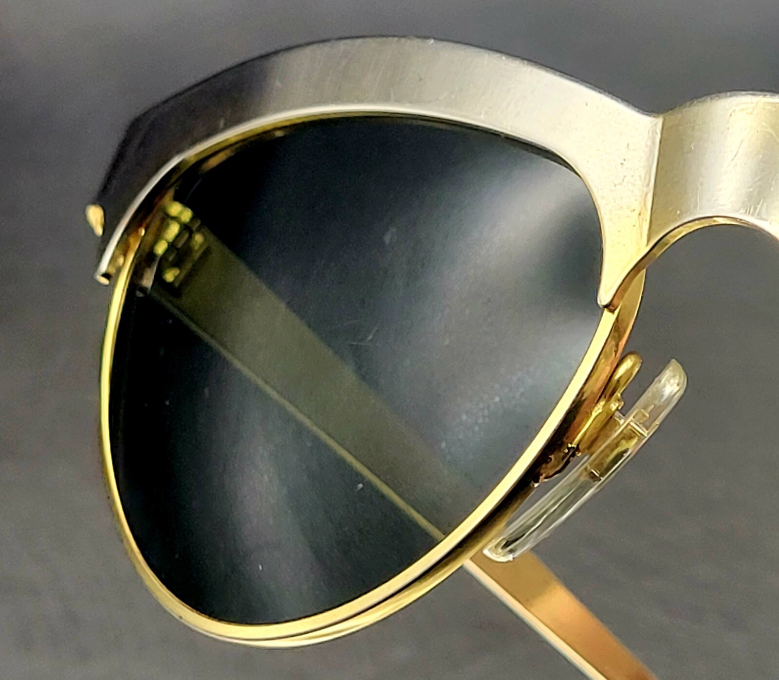 Vintage Cat Eye Sunglasses Metal Frame Glass Lens… - image 13