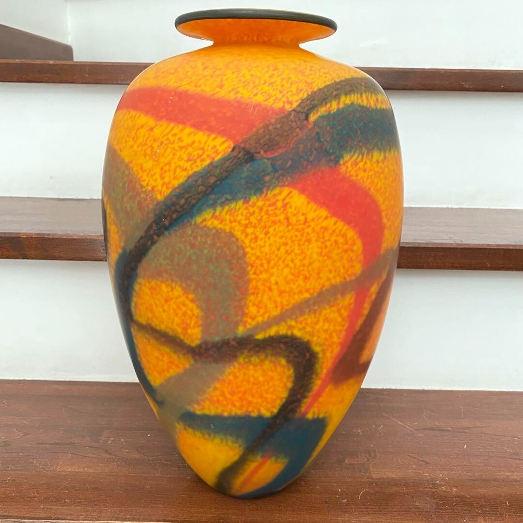 loan nemtoi vase ヴィンテージARTGLASS Ioan Nemtoi 20th Century Glass Vase for sale at auction on