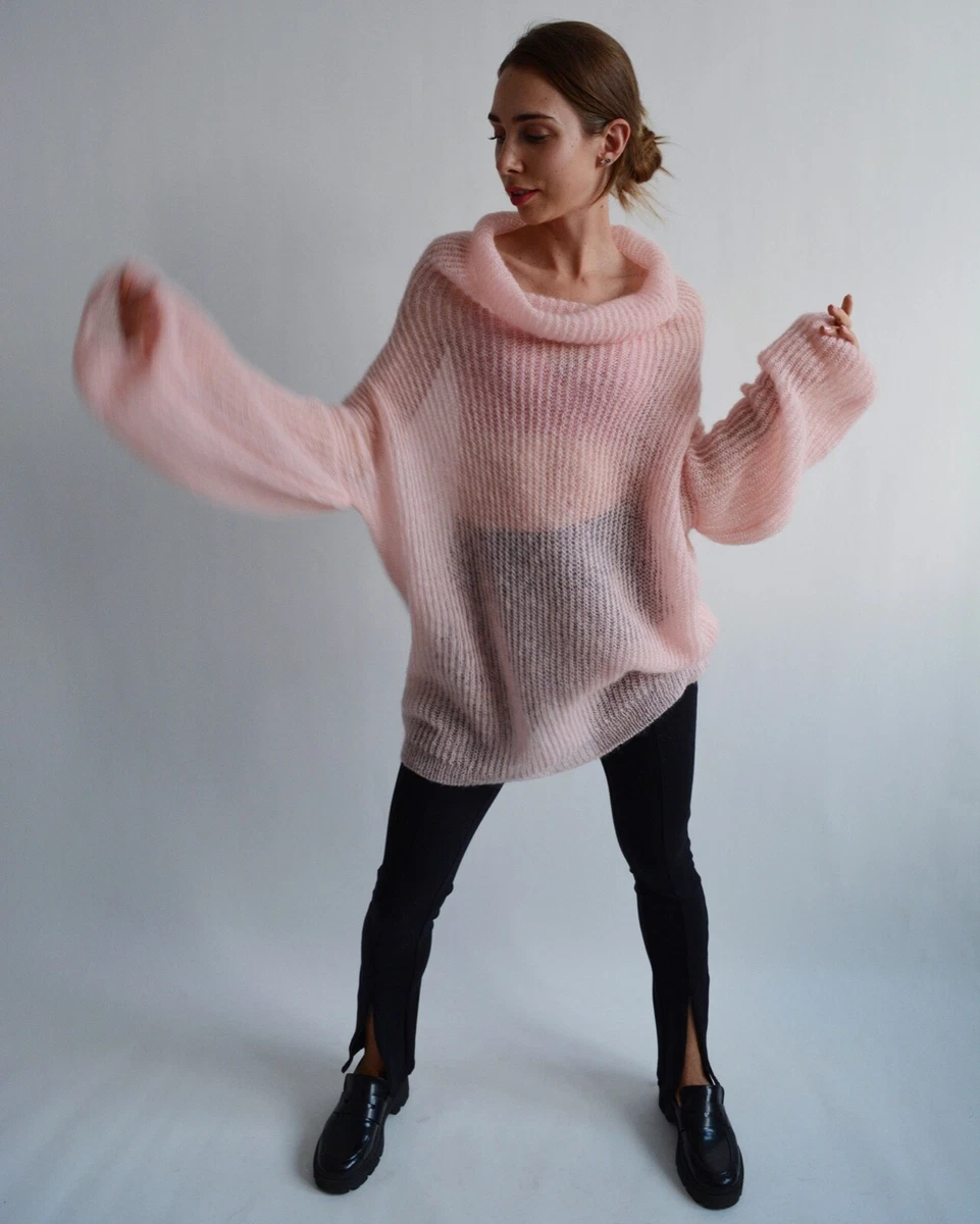 Oversized 2024 sweater pink