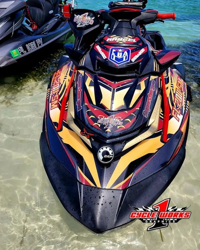 SeaDoo RXT300 GTX302018-2020 Graphics Kit Jet Ski Graphic Kit Decals SWIRL - Picture 2 of 7
