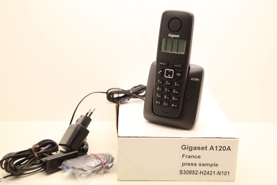 Gigaset - A120A - Schnurloses Telefon - Schwarz - NEU