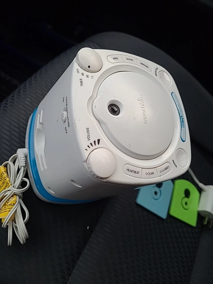 Proyector y máquina de sonido Munchkin Baby Nursery MK0038 luz nocturna probada funciona Foto 4 de 4