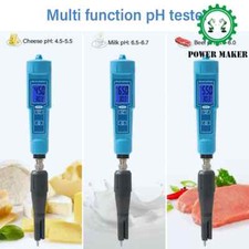 Digital Ph Meter Food Processing Tester Tapered Loose Soil Hydroponics Monitor