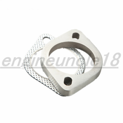 2.5'' 64mm ID 2 Bolt Stainless Steel Exhaust Header Flange And Exhaust Gasket Set