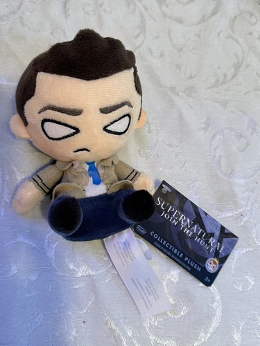 NWT Castiel Supernatural Mopeez Warner Brothers 6” Plush Funko Toys