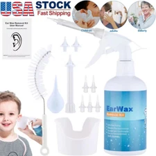 Ear Wax Removal Tool Kit Ear Wax Remover Irrigation Cleaner Bottle Flush System