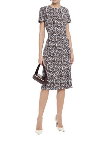 Victoria Beckham $1,595 NWT Floral Print Fitted Crepe Dress (4, 6, 8, 10, 12US) - 第 1/10 張圖片