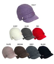 Cap - Cable Knit Cap w/ Matching Band - HT-11KH026