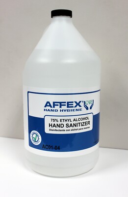 Hand Sanitizer. Affex Hand Hygiene 75% Ethyl Alcohol - 1 Gallon | eBay