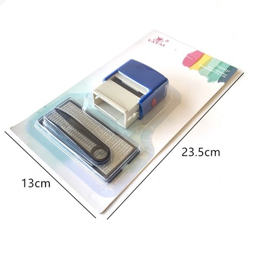 DIY Stamp Kit Custom Personalized Stamp Self Inking Rubber Stamp Office Supplies - Picture 2 of 15