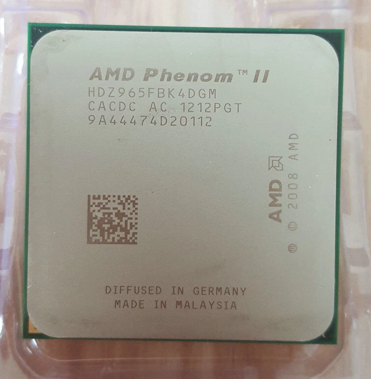 AMD Phenom II X4 965 CPU Quad-Core Processor 3.4GHz 125W 6M SocketAM3 Processors - Image 2 of 4