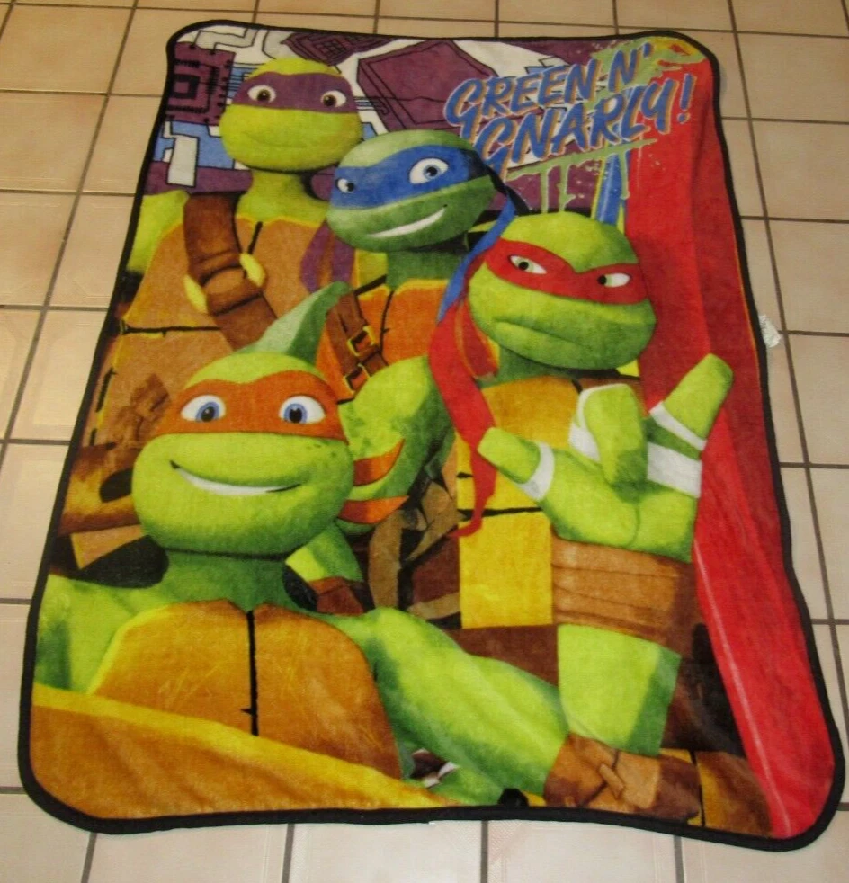 Teenage Mutant Ninja Turtles Soft Fleece Throw Blanket Nickelodeon