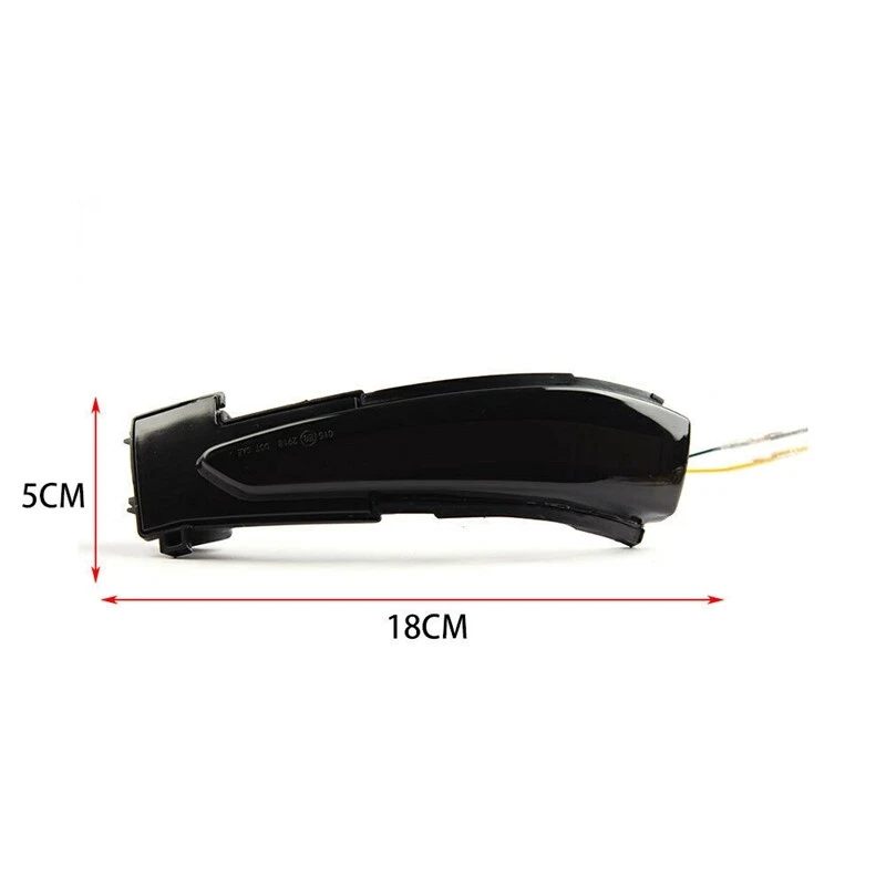 For Peugeot 508 Citroen DS5 C4 LED Dynamic Side Mirror Turn Signal Light lamps - Image 3 of 4