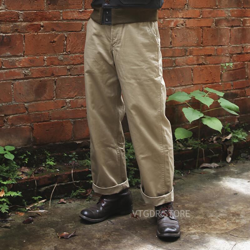 パンツ 1960s US ARMY CHINO PANT Vtg Late 1950's Early 1960's US Army Khaki Chino Trousers