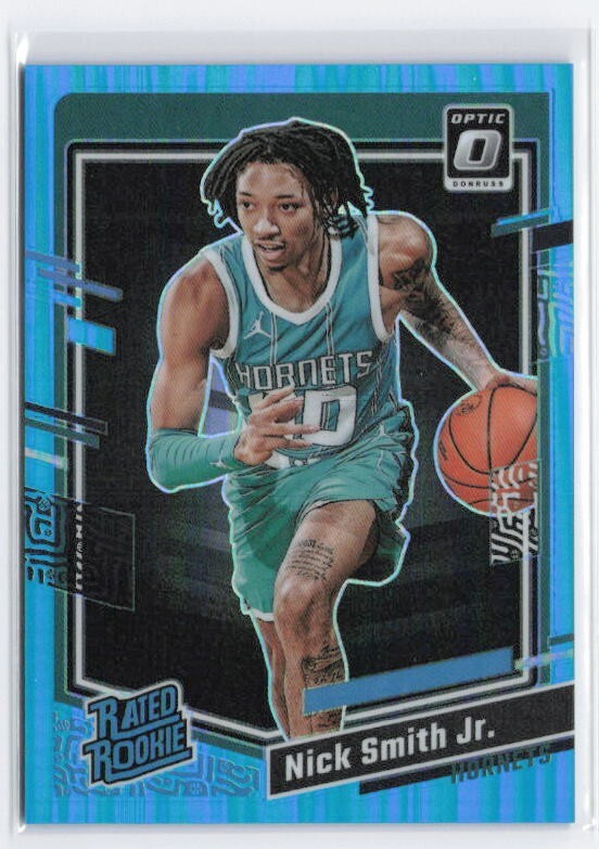 2023-24 Panini Donruss Optic Aqua Nick Smith Jr. /249 #224 Charlotte Hornets RC