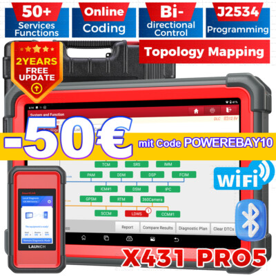 2025 LAUNCH X431 PRO 5 Elite Profi Auto OBD2 Diagnosegerät J2534 ECU Programmier
