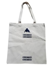 Burton Tote Snowboard Khaki Canvas Reusable Shopping Shoulder Bag Ski Logo NEW