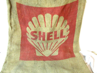 Shell Oil Company Burlap Bag Sign Insecticide Livestock Dust | eBay