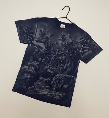 Rainforest Cafe Men s Vintage T-Shirt Animal Print  [US Import Duty Paid]