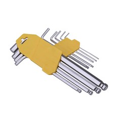 9 Piece Ball Ended Hex Allen Key Wrench Set For Bikes Bicycles Cars & Vans