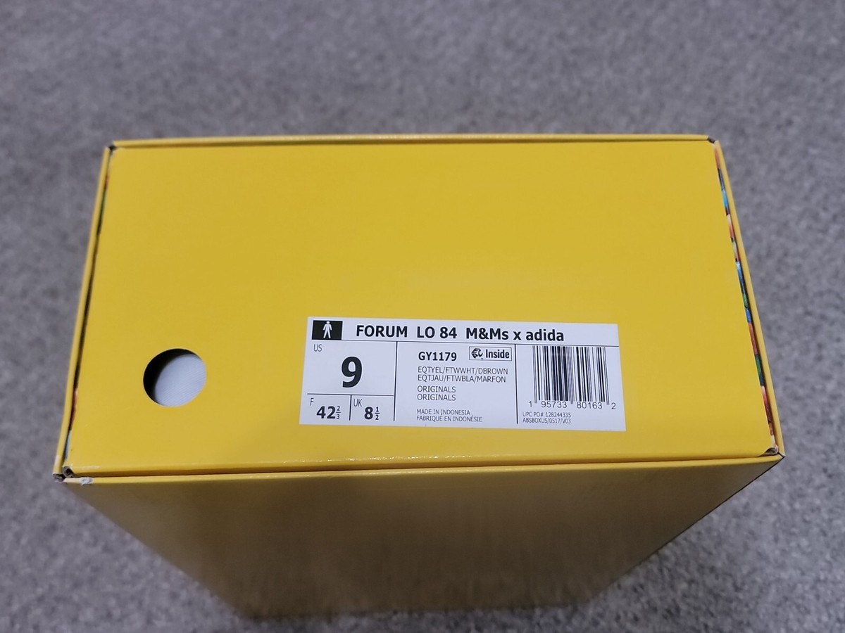 NEW - ADIDAS FORUM LOW 84 M&M\'S X ADIDAS - MEN\'S (GY1179).Size 9 Adidas Forum Lo 84 x M&M main image 3