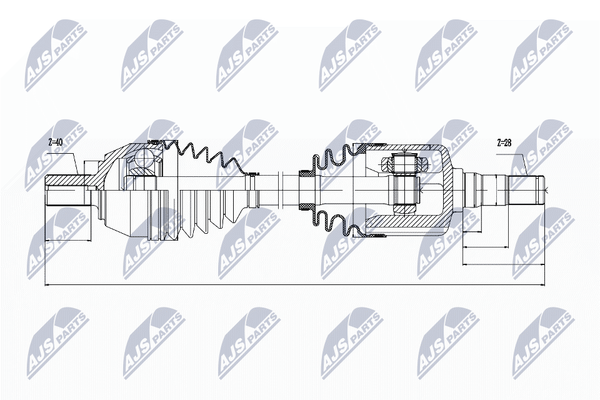 Nty NPW-VV-036 Antriebswelle FüR Ford, Volvo-image